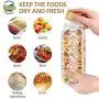 Weetall Glass Storage Jars Kitchen Canisters Set-3 1.2L, Glass Cans with Lids Sealed Food Storage Containers for Sugar, Coffee, Cookies, Rice, Baking Supplies