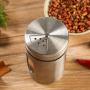 JUSTDOLIFE Kitchen Seasoning Bottle Stainless Steel Pepper Bottle Rotatable Container For Home