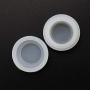 YHSWE 100Pcs 3ml Silicone Mini Container Oil Kitchen Wax Round Concentrate Box Multi Use Storage Jar for lip Balm and Creams Clear