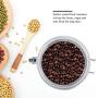 Kitchen Storage Jars - Stainless Steel Coffee Container, Vacuum Sealed Storage Jar, for Sugar, Tea, Bean (Size : L)