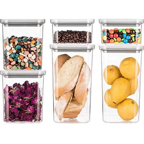 Plastic Sealed Jars, Moisture-Proof Kitchen Food Containers, Storage Coffee Beans/Pasta/Cereal/Oatmeal