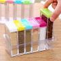 KNUPFMTI 6 Piece Jar Colorful Seasoning Box Kitchen Condiment Storage Container Salt Dispenser