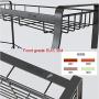 3 Tier Kitchen Cabinet Spice Rack, 304 Stainless Steel Standing Corner Shelf, Kitchen Wall Mount Seasoning Organizer, Jars Bottle Storage With Tilted Design for Easy Taking by Colture, (13.8 Inch)
