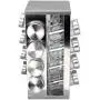 Adorox Steel Spice Rack - Round or Square Revolving Stainless Space Saving Kitchen Storage Organizer for Seasoning Dried Herbs (Square 16 Spice Jars) Adorox Steel Spice Rack - Round or Square Revolving Stainless Space Saving Kitchen Storage Organizer for Seasoning Dried Herbs (Square 16 Spice Jars)