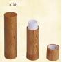 3PCS 5.5ML 0.2OZ Empty Bamboo Shell Lipstick Tubes with Cap Lip Balm Holder DIY Cosmetic Makeup Tools Portable Refillable Durable Container for Travel Daily Life