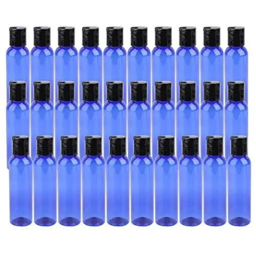 Bekith 30er Pack 4 oz Kunststoff Dosierflaschen mit Scheibenverschluss, BPA-frei, wiederverwendbare Behälter für Shampoos, Lotionen, Flüssigseifen, Cremes und mehr