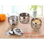 DUDDP Storage Spice lar set Stainless Steel Spice Jar Set Salt Sugar Seasoning Box Spice Container Condiment Pot Cruet Bottle Kitchen Cooking Tool