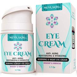 Nuva Skin Intensive Eye Cream with Rosehip & Hibiscus – Anti-Aging Under Eye Cream - Reduce the Appearance of Fine Lines, Wrinkles, Dark Circles, Puffiness and Bags, 1.7 Fl Oz