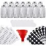 Ensemble de 14 Pots à Épices en Verre avec Couvercles en Aluminium Étanches | Inclut 14 Bouteilles Carrées Vides, 239 Étiquettes et 1 Filtre Collapsible de Cuisine | Ensemble Complet de Rangement pour Épices et Herbes (Bouteilles de 4oz) Ensemble de 14 Pots à Épices en Verre avec Couvercles en Aluminium Étanches | Inclut 14 Bouteilles Carrées Vides, 239 Étiquettes et 1 Filtre Collapsible de Cuisine | Ensemble Complet de Rangement pour Épices et Herbes (Bouteilles de 4oz)