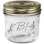 Die Parfaite Familia Wiss Terrine - 500ml Weitmuндige Französische Glasmundeimer mit 2-teiligem Golddeckel, 16oz/Pint (Pack von 6)