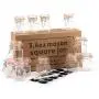 24er Pack - Kleine, quadratische Glas-Gewürzgläser (3,4 oz) mit Orangen-Flip-Top-Dichtung, luftdichte, klare Aufbewahrungsgläser mit wiederverwendbaren Etiketten und Stift durch Premium Vials