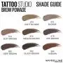 Maybelline New York Tattoostudio Brow Pomade Long Lasting, Buildable, Eyebrow Makeup, Blonde, 0.106 Ounce