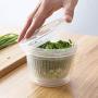 Best Quality Round Drain Sealed Box Ginger Garlic Onion Food Container Refrigerator, Square Food Storage - Onion Storage, Garlic Jar, Large Round Storage Box, Kitchen Boxes, Garlic Container