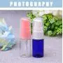 12PCS 10ML/0.34oz Portable Empty Refillable Plastic Lotion Pump Bottle Vial Jars with Press Pump Head Cosmetic Sample Travel Packing Storage Container for Emulsion Face Cream Shampoo Gel Emulsion