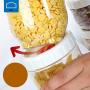 Tree House Sealed Storage Jars Lids, Clear Food Storage Canisters Herbs Pot Plastic Canisters Sets for The Kitchen-A