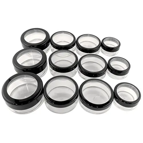 Bouteille d’échantillon de voyage en plastique transparente avec couvercle noir à fenêtre (3 jeux de capacités variées) Bouteille d’échantillon de voyage en plastique transparente avec couvercle noir à fenêtre (3 jeux de capacités variées)