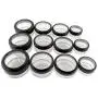 Bouteille d’échantillon de voyage en plastique transparente avec couvercle noir à fenêtre (3 jeux de capacités variées) Bouteille d’échantillon de voyage en plastique transparente avec couvercle noir à fenêtre (3 jeux de capacités variées)