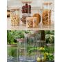 WANGLX ST Storage Tank Sealed Jar Glass Portable Storage Tank Snacks Dried Fruit Fresh Bottle Home Kitchen Storage Container Tools