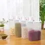 Plastic Kitchen Square Food Storage Containers Canister Grain Storage Tanks Food Storage Jar Airtight Food Storage Containers-rbenhe