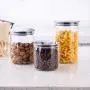 Glasbehälter, luftdicht, Küchen-Lebensmittelbehälter, zur Aufbewahrung von Gewürzen/Hafer/Müsli/Kaffeebohnen