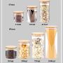 Glass Kitchen Storage Containers - Food Storage Cereal Container Air Tight Canisters With Bamboo Lids Glass Jars Kitchen Storage Containers