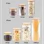 Contenants de Rangement en Verre pour Cuisine - Boîtes de Céréales, Pots Hermétiques avec Couvercles en Bambou, Bocal en Verre – Rangement de Cuisine Contenants de Rangement en Verre pour Cuisine - Boîtes de Céréales, Pots Hermétiques avec Couvercles en Bambou, Bocal en Verre – Rangement de Cuisine