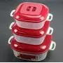 Kitchen Food Storage Jar Airtight Food Storage Square Microwave Soup Pot Crisper Three-piece moisture-proof multi-purpose Kitchen Food Storage Jar Airtight Food Storage Square Microwave Soup Pot Crisper Three-piece moisture-proof multi-purpose