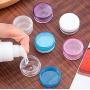 50Pcs 5 Gram Cosmetic Containers Empty Refillable Clear Plastic Round Pot Jars with Screw Cap Lids Sample Jars Makeup Sample Bottles for Cream Lotion Lip Balms Eye Shadow Nail Powder Jewelry