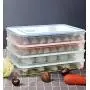Einkaufsbehälter für Loneflash, Einzelkammer-Kühlschrank-Essensbehälter für Dumplings, Kunststoffbox zur Luftdichten Aufbewahrung von kleinen Mengen Lebensmittel.
