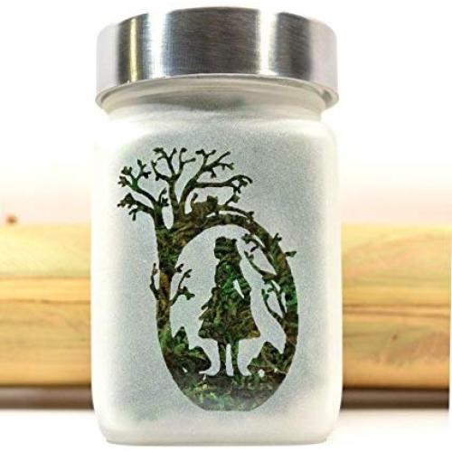 Alice in Wonderland Stash Jar, Through the Looking Glass Gifts for Her and Stash Jars, Stoner Girl Accessories