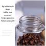 Glass Seasoning Container Jar Set, 4 Piece Storage Container Condiment Jars With Perforated Lid For Sift Shaker Lid-c