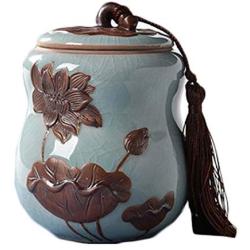 Goddness Bar Japanese-Style Storage Pots Tea Coffee Canisters Ceramic Jars(Style 09)