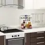 Mehrstufiger Küchen- und Badezimmer-Aufbewahrungsschrank, 2 Ebenen, großer Größen-Spülregalhalter für Gewürzbehälter-Regal-Ständer