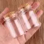 Bouteilles et Pots de Rangement | 24pcs Ø37mm 20ml/30ml/40ml/50ml/60ml/90ml Bouteilles en Verre Transparent avec Bouchon en Cor pour Mariage, Cadeau Favors, HUDITOOLS