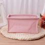 Milue Home Foldable Make Up Storage Box Desktop Cosmetic Organizer Makeup Container (Pink)