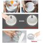 Vacuum Seal Food Storage Container Airtight Set, UPRA Clear Plastic Canisters Sets for Kitchen with Airtight Lids, 3 Pieces BPA Free, for food, snacks, cereal,sugar, flour, coffee