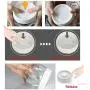 Ensemble de contenants de rangement pour aliments sous vide, UPRA Canisters en plastique transparent pour cuisine avec couvercles étanches, 3 pièces sans BPA, pour aliments, snacks, céréales, sucre, farine, café Ensemble de contenants de rangement pour aliments sous vide, UPRA Canisters en plastique transparent pour cuisine avec couvercles étanches, 3 pièces sans BPA, pour aliments, snacks, céréales, sucre, farine, café