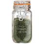 Elegant Home Quality Airtight Glass Spice Jar Hermetic Seal Bail & Trigger/Jar with Lidx2022; Use As Spice Canisterx2022; / Set of 12 (Clear)