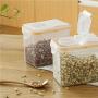 Plastic Grain Storage Jar BPA Free Plastic Airtight Food Storage Containers for Flour Sugar Baking Supplies