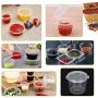 Nannday Disposable Slime Containers， 50 Pc 25ML Storage Attached Lid Sauce Condiment Cup