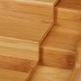 Relaxdays Bamboo Spice Rack, 3-Tier, Extendable, Natural Look, Moisture-Resistant, HWD: 8x38.5x21cm
