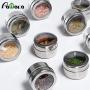 | Storage Bottles & Jars | 12pcs/6pcs Stainless Steel Spice Jars Set Cans for Herb Salt Pepper Spices Magnetic Spice Tins Condiment Pot Storage Containers | by HUDITOOLS | 1 PCs