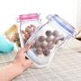 15 Pieces Mason Jar Pattern Zipper Airtight Seal Bags Set Reusable Portable Food Saver Storage Bags for Travel Picnic Camping