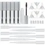 Madholly 6 pack 10ml Empty Mascara Tube with Eyelash Wand, Rubber Inserts, Funnels and Transfer Pipettes for Castor Oil, Ideal Kit for DIY Cosmetics Madholly 6 pack 10ml Empty Mascara Tube with Eyelash Wand, Rubber Inserts, Funnels and Transfer Pipettes for Castor Oil, Ideal Kit for DIY Cosmetics