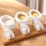 Never give up Kitchen seasoning box set ceramic simple seasoning jar seasoning storage box three-piece (Design : A)