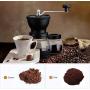 Xigeapg Manual Coffee Grinder with Storage Jar,Soft brush, Conical Ceramic Burr Quiet and Portable