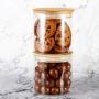 YULEER Airtight Lebensmittelbehälter, 22OZ Glasbehälter mit Deckeln, Glasbehälter zum Servieren von Süßigkeiten, Keksen, Reis, Lebensmittel