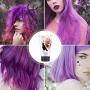 Unisex Temporary Modeling Hair Color Wax, Instant Hairstyle Mud Cream, Fashion DIY Hair Dye Cream for Party, Cosplay, Nightclub, Masquerade, Halloween (Blue+Purple)