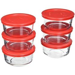 Pyrex 6-Piece Glass Food Storage Set with Lids (Glass, 12-Piece)