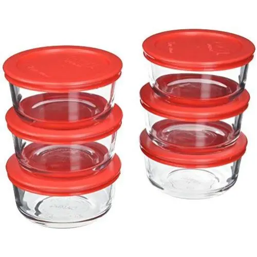 Pyrex 6-Piece Glass Food Storage Set with Lids (Glass, 12-Piece) Pyrex 6-Piece Glass Food Storage Set with Lids (Glass, 12-Piece)